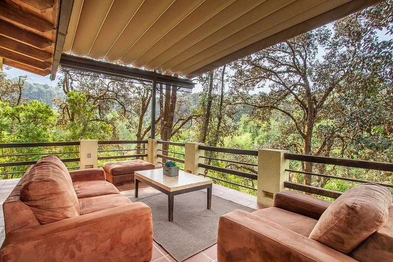 Terraza techada de Casa del Rio